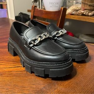 Black Platform Loafers